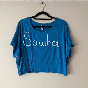 Soft So What oversized graphics top